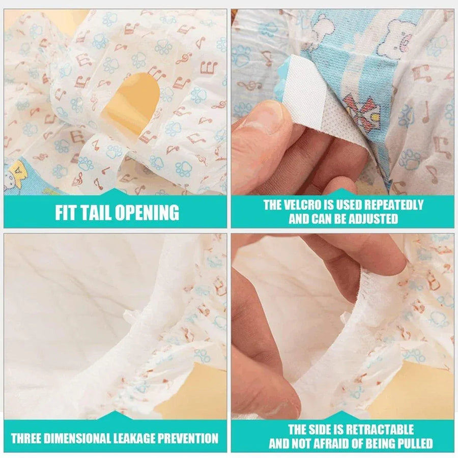 Dog Physiological Pants Pet Diaper Underwear for Hygiene and Incontinence Management - Female - XS