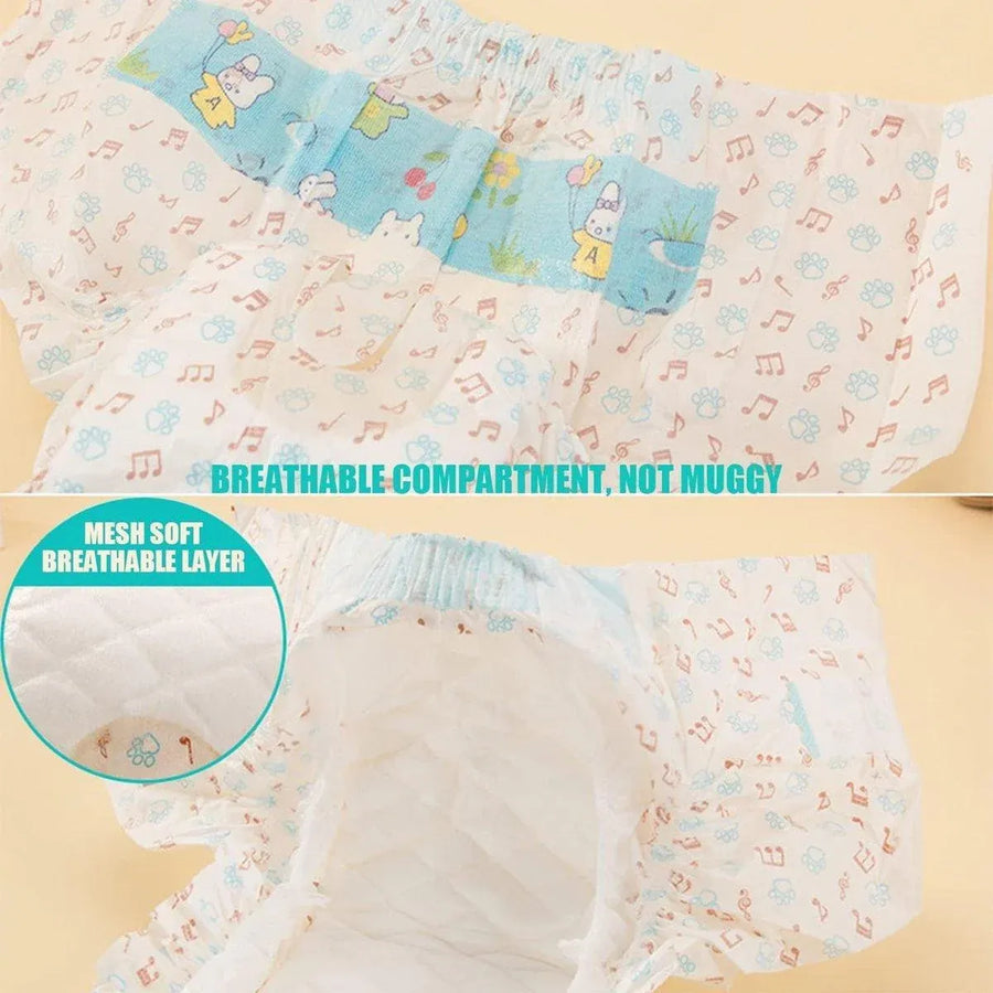 Dog Physiological Pants Pet Diaper Underwear for Hygiene and Incontinence Management - Male - L