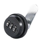 3 Digital Code Combination Cam Lock Furniture Post Mail Box Cabinet Locker Safe - Black