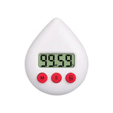 Water Drop Digital Timer Kitchen Study Alarm Countdown Electronic Clock 4 Colours - Pink