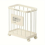Removable Laundry Basket Clothes Organizer Household Storage Bin with Shelving - Front View