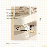 Removable Laundry Basket Clothes Organizer Household Storage Bin with Shelving - 45-Degree Angle