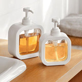 Plastic Pump Bottles For Bathroom Soap Shampoo Cream Lotion Dispenser Bottling - 300ML - Side View