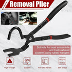 1-Piece Automotive Exhaust Hanger Removal Pliers, Black