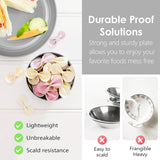 16pcs Wheat Straw Plates Bowls Cups Set Outdoor Tableware Set - Top-Down View