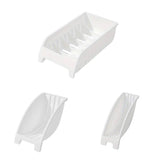 3pcs Home Bowl Storage Cabinet Built-in Cutlery Dish Rack Shelf Organizer Set - Front View