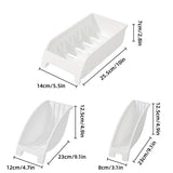 3pcs Home Bowl Storage Cabinet Built-in Cutlery Dish Rack Shelf Organizer Set - Side View