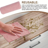 Multifunctional Kitchen Cleaning Towel Strong Absorbent Hand Tear Dish Cloth - Blue