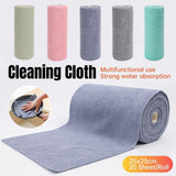 Multifunctional Kitchen Cleaning Towel Strong Absorbent Hand Tear Dish Cloth - Grey - 45-Degree Angle