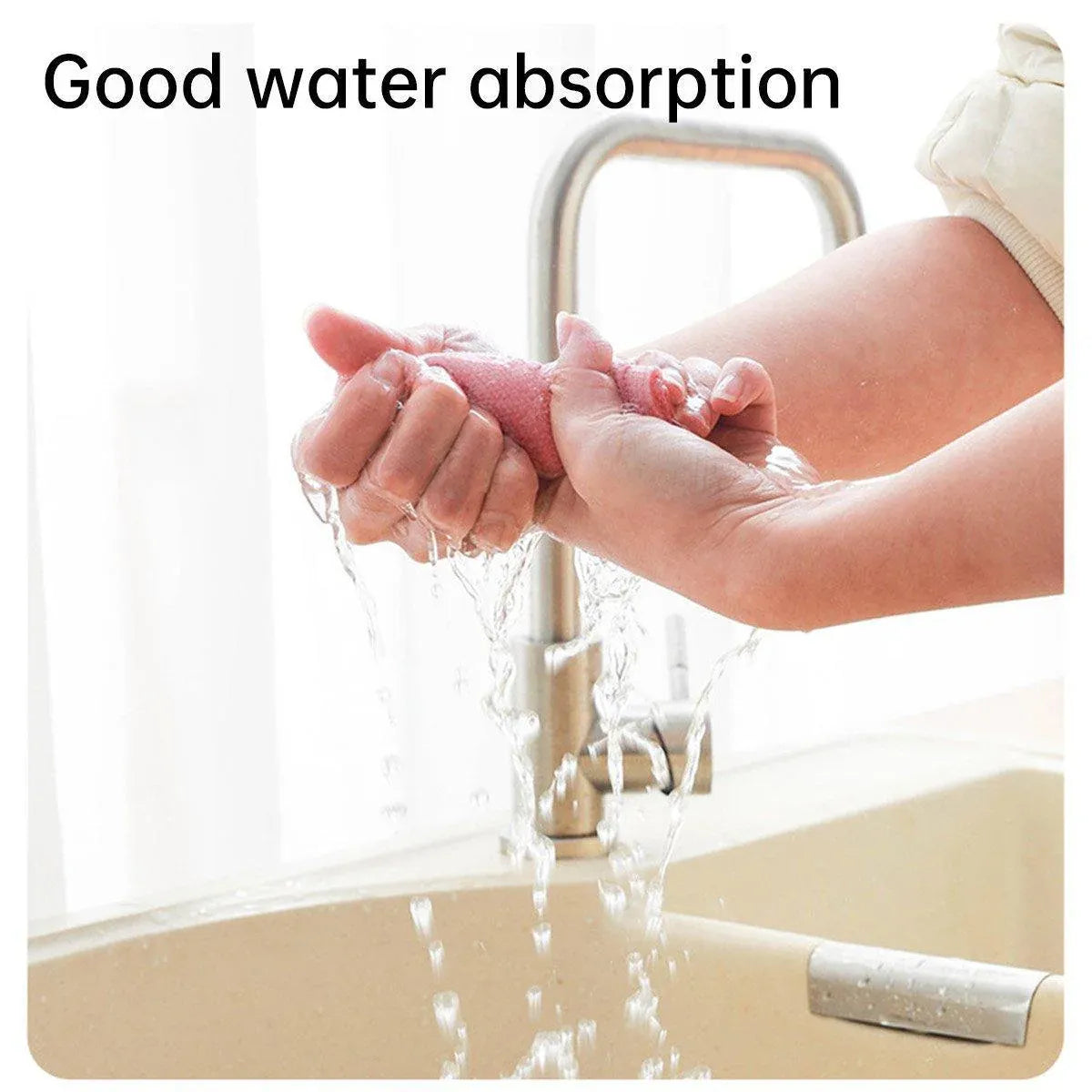 Multifunctional Kitchen Cleaning Towel Strong Absorbent Hand Tear Dish Cloth - Grey