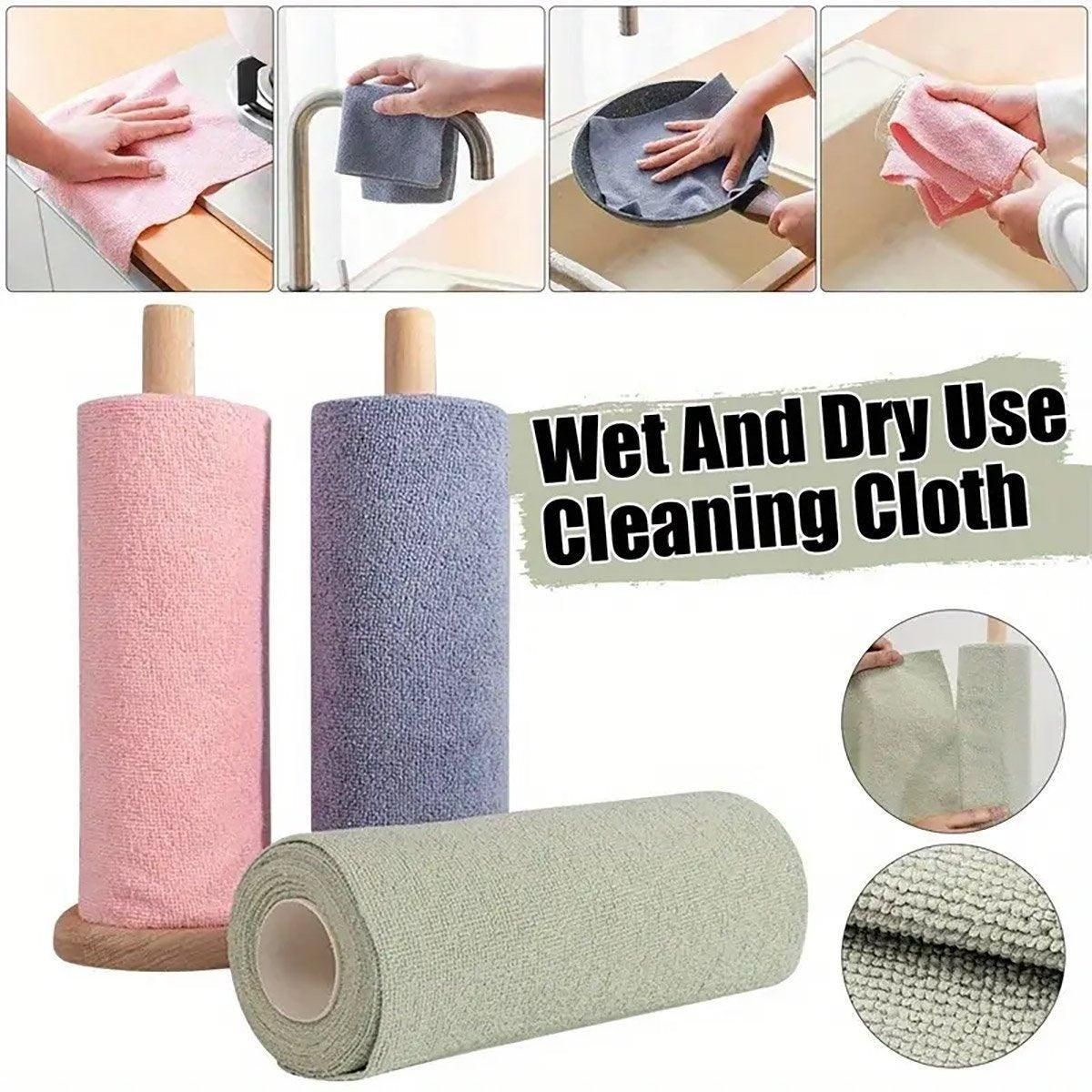 Multifunctional Kitchen Cleaning Towel Strong Absorbent Hand Tear Dish Cloth - Grey