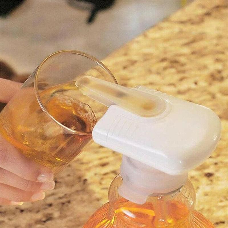 Magic Tap Automatic Electric Water Drink Milk Dispenser Beverage Spill Proof White - 1PC