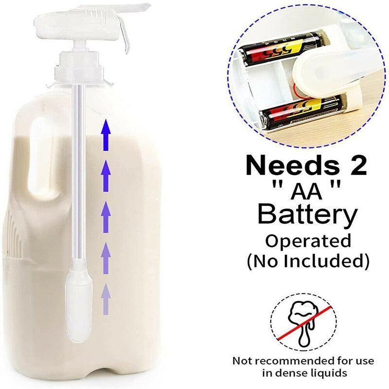 Magic Tap Automatic Electric Water Drink Milk Dispenser Beverage Spill Proof White - 1PC