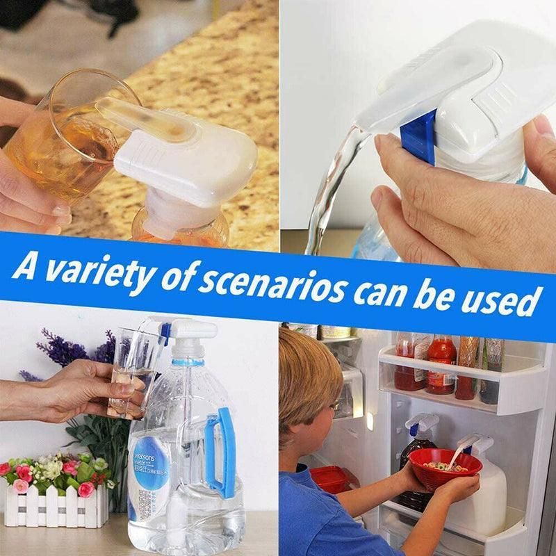 Magic Tap Automatic Electric Water Drink Milk Dispenser Beverage Spill Proof White - 1PC