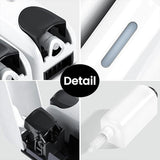 Hotel Wall Mounted Soap Dispenser Bathroom Shampoo Shower Gel Hand Soap Box - White-Double - 45-Degree Angle