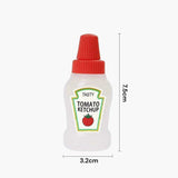 4pcs Mini Portable Sauce Box Condiment Dispensers for Picnic and Outdoor Use - Honey Mustard - Side View