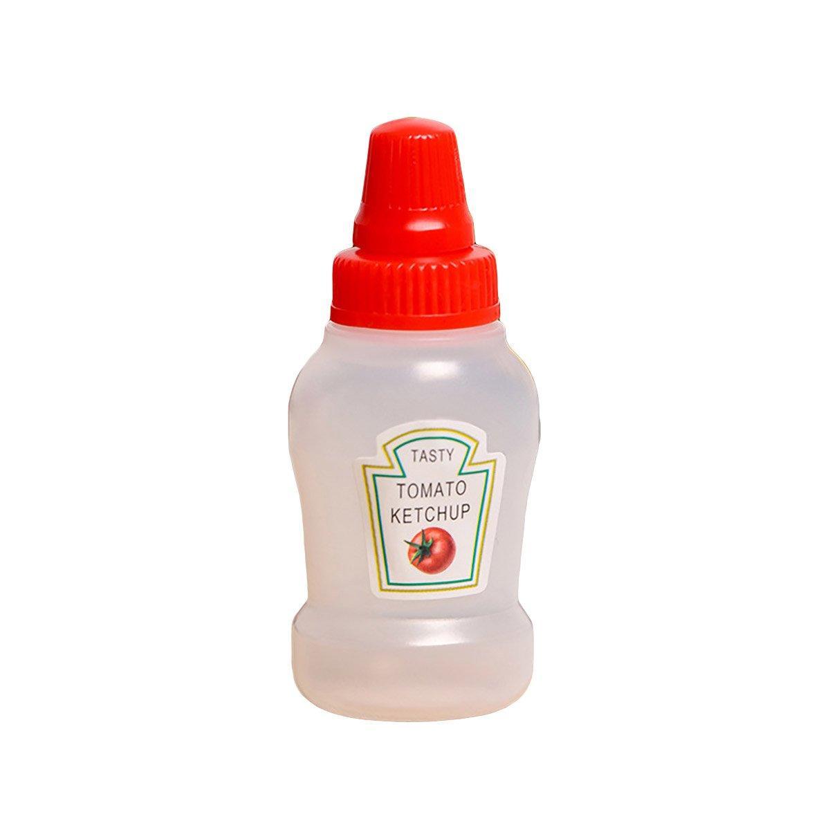 4pcs Mini Portable Sauce Box Condiment Dispensers for Picnic and Outdoor Use - Honey Mustard