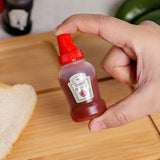 4pcs Mini Portable Sauce Box Condiment Dispensers for Picnic and Outdoor Use - Tomato sauce - 45-Degree Angle