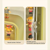 Wall Mounted Showcase Acrylic Figures Toys Display Case Dustproof Storage Box - Beige