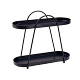 Jewelry Rack Organizer Stand Cosmetic Display Desktop Storage Holder for Home - Black