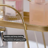 Jewelry Rack Organizer Stand Cosmetic Display Desktop Storage Holder for Home - Black - Low Angle