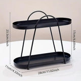 Jewelry Rack Organizer Stand Cosmetic Display Desktop Storage Holder for Home - Black - Extra Image