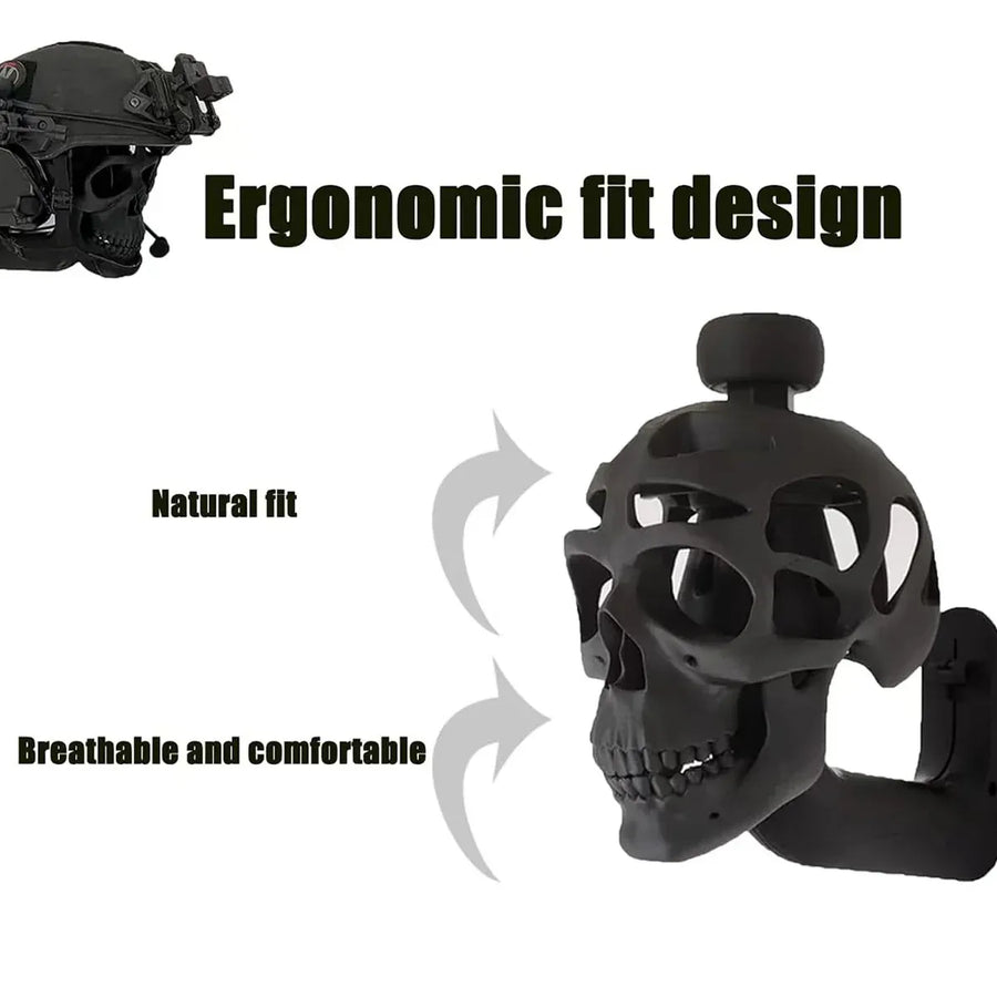 3D Skull Helmet Display Stand Wall Mounted Motorcycle Helmet Rack Holder Display