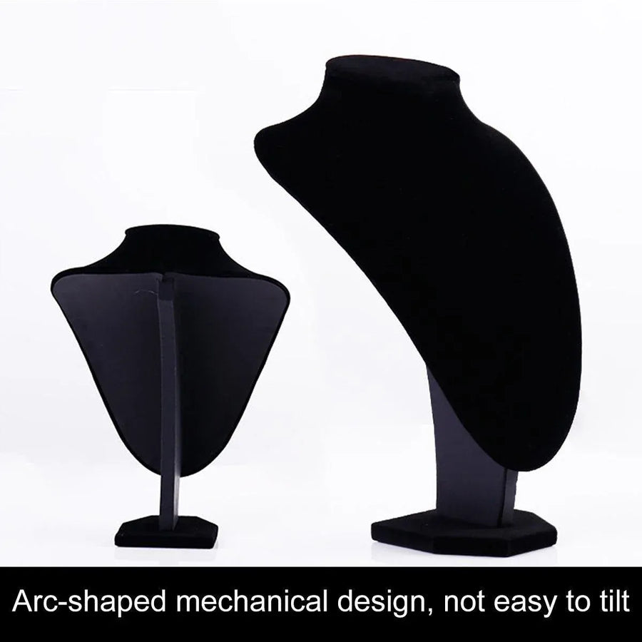 1-Piece Black Velvet Necklace Display Stand