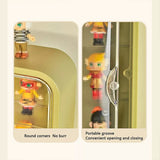 Wall Mounted Showcase Acrylic Figures Toys Display Case Dustproof Storage Box - Yellow - 45-Degree Angle