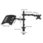 Rotating Computer Monitor Arm Laptop Stand Office Desk Mounting Holder Clamp