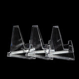 20Pcs Acrylic Clear Stand For Trading Card Psa Pokemon Card Holders Small Stand - 45-Degree Angle