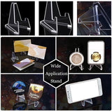 20Pcs Acrylic Clear Stand For Trading Card Psa Pokemon Card Holders Small Stand