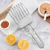 Stainless Steel Ham Bread Slicer Multi-function BBQ Clip Meat Cutter Splitter - Close-Up Angle