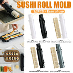 Sushi Roll Mold Non-Stick Food Grade Plastic for Home Kitchen DIY Sushi Making - White Maker Mat