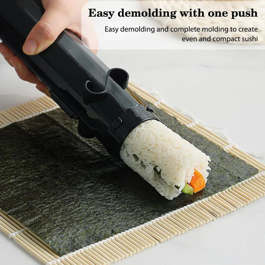 Sushi Roll Mold Non-Stick Food Grade Plastic for Home Kitchen DIY Sushi Making - White Maker Mat