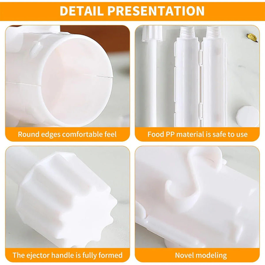 Sushi Roll Mold Non-Stick Food Grade Plastic for Home Kitchen DIY Sushi Making - White Maker Mat