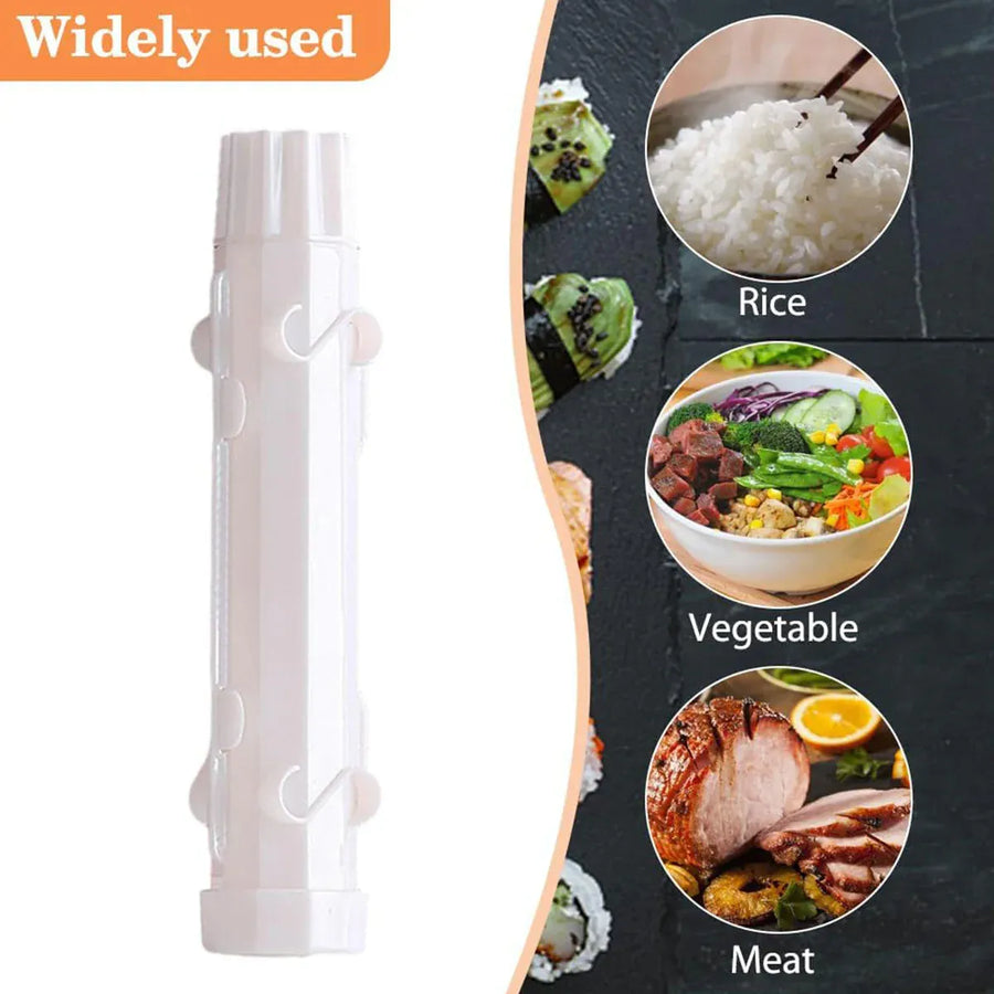 Sushi Roll Mold Non-Stick Food Grade Plastic for Home Kitchen DIY Sushi Making - White Maker Mat