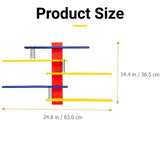 Multi Layer Wall Display Rack Step Shelf for Toys Dolls Desk Room Office Decor - Side View