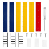 Multi Layer Wall Display Rack Step Shelf for Toys Dolls Desk Room Office Decor - Top-Down View