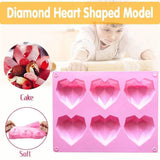 Heart Shape Candy Cake Chocolate Mould 3D Fondant Mold Silicone Sugar Craft Diy