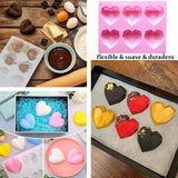 Heart Shape Candy Cake Chocolate Mould 3D Fondant Mold Silicone Sugar Craft Diy