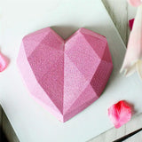 Heart Shape Candy Cake Chocolate Mould 3D Fondant Mold Silicone Sugar Craft Diy
