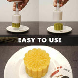 Mooncake Decor Cookies Round Pastry Moon Cake Diy Flower Stamps Mold Mould Au - 45-Degree Angle