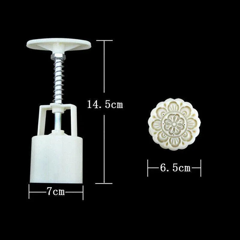 Mooncake Decor Cookies Round Pastry Moon Cake Diy Flower Stamps Mold Mould Au