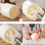 Mooncake Decor Cookies Round Pastry Moon Cake Diy Flower Stamps Mold Mould Au