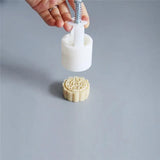 Mooncake Decor Cookies Round Pastry Moon Cake Diy Flower Stamps Mold Mould Au - Extra Image