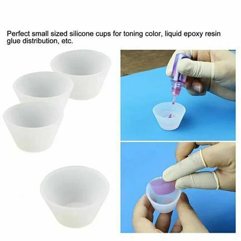 36PCS Silicone Mixing and Measuring Cup Set for Resin Casting and DIY Craft Projects
