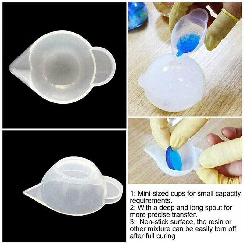 36PCS Silicone Mixing and Measuring Cup Set for Resin Casting and DIY Craft Projects