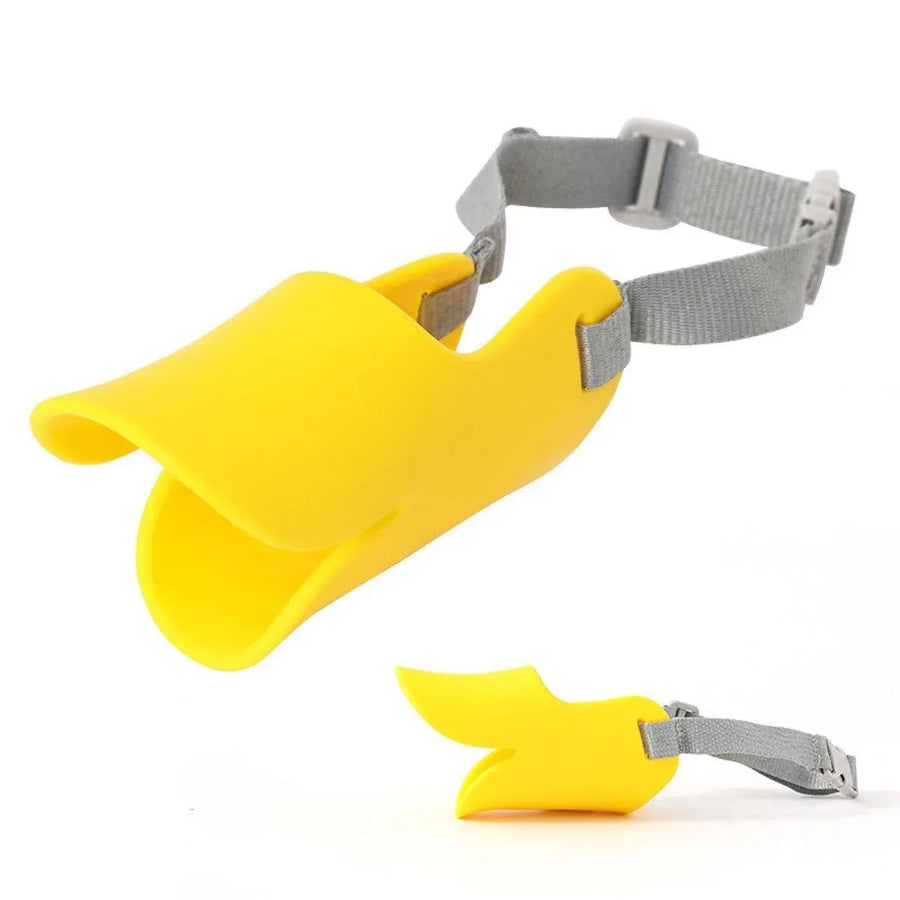 Comfortable Silicone Dog Muzzle Anti-Bite Soft Duck Muzzle Pet Training Supplies - L