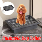 Indoor Flushing Dog Toilet Potty Training Tray Detachable for Small Medium Dogs